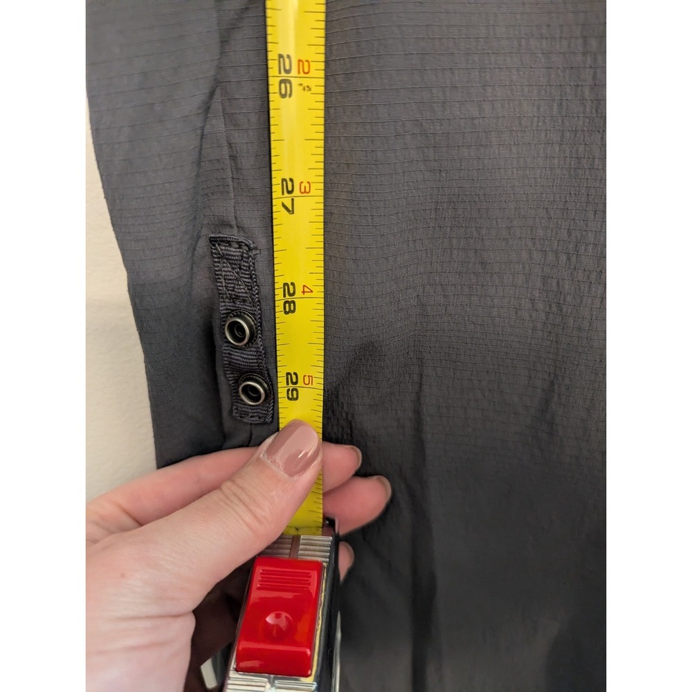 PrAna Cargo Convertible Hiking Pants Zip Shorts Gray Women's Size 12 Roll Up - Picture 11 of 12